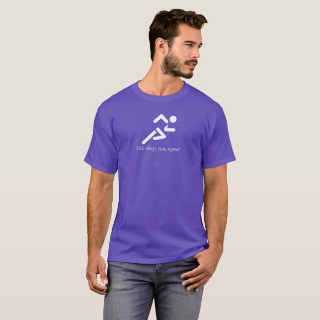Spring. Äta, sova, kör, repetition Tee Shirt (Hel framsida)