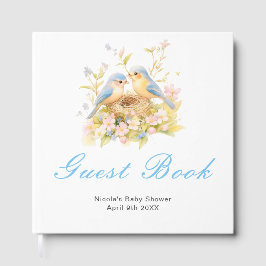 Spring Birds Baby Shower Guest Book Gästböcker