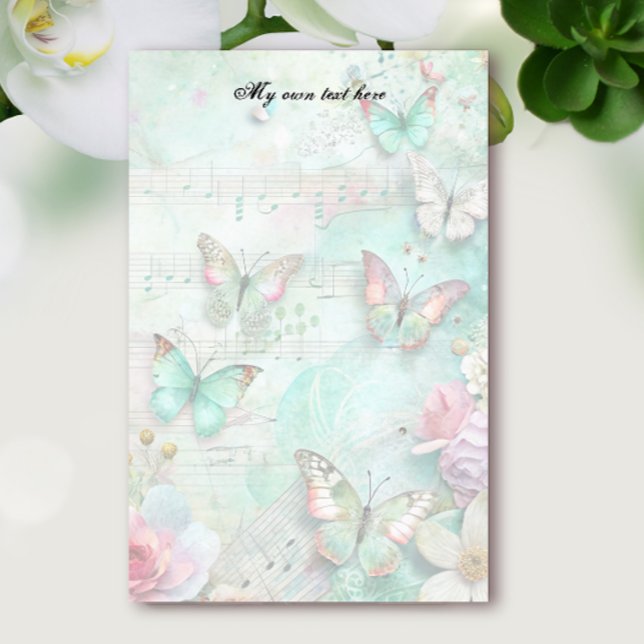 Spring Bitterflies Letter Sheets Stationery Brevpapper (Skapare uppladdad)