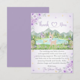 Spring Bloom and Butterflies Deer Baby Shower Tack Kort