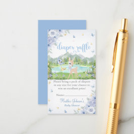 Spring Bloom and Butterflies Deer Baby Shower Tilläggskort