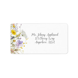 Spring Blossom Wedding Address Labels Adressetikett