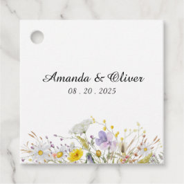Spring Blossom Wedding Favor Tags Gåvor Etiketter