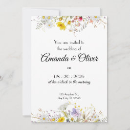 Spring Blossom Wedding Invitation Inbjudningar