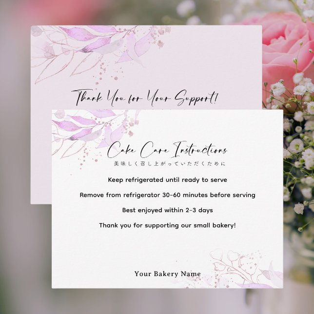 Spring Botanical Farmers Market Cake Care Tack Kort (Skapare uppladdad)