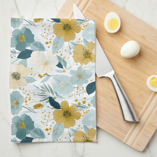 Spring Botanical Floral  Kitchen Towels Kökshandduk (Vikt i Fjärdedel)