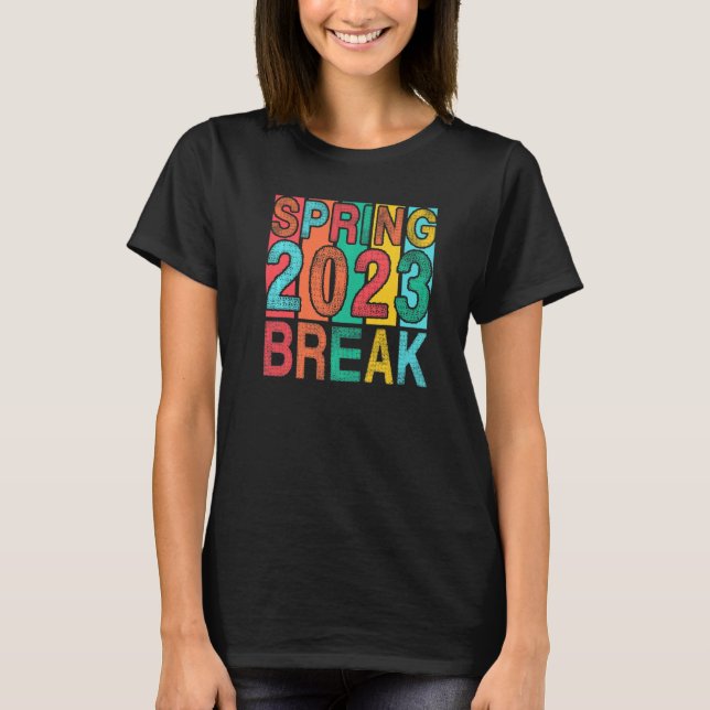 Spring Break 2023 Senior Student School Trip Flori T Shirt (Framsida)