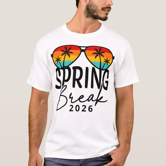 Spring Break 2026 Shirt – Beach Party Vacation Tri T (Framsida)