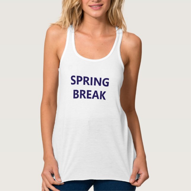 SPRING BREAK LINNE MED RACERBACK  (Framsida)