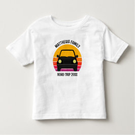Spring Break Road Trip Sunset Customized T Shirt