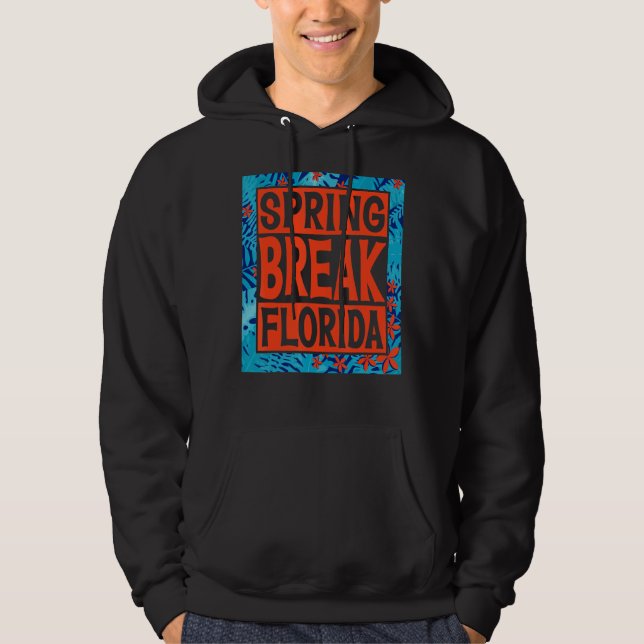 Spring Break Senior Class Student School Trip Flor Hoodie (Framsida)