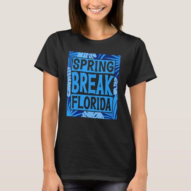 Spring Break Senior Class Student School Trip Flor T Shirt (Framsida)