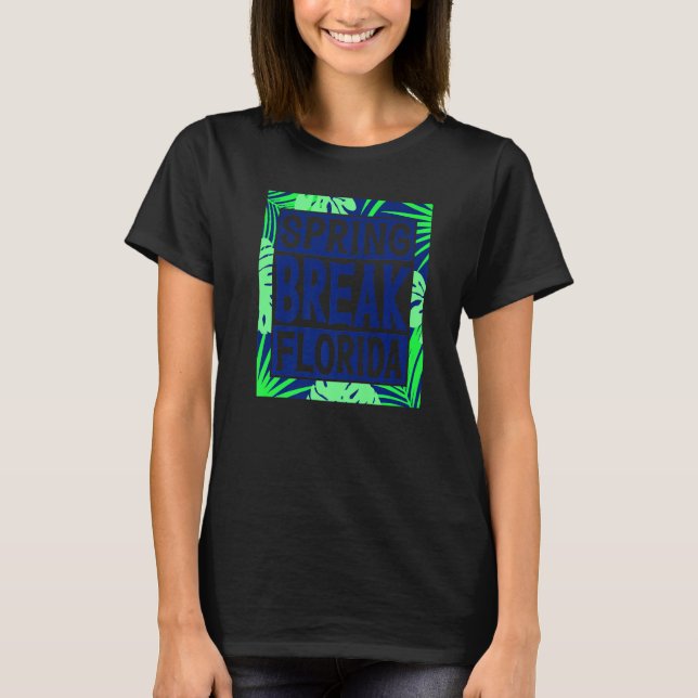 Spring Break Senior Class Student School Trip Flor T Shirt (Framsida)