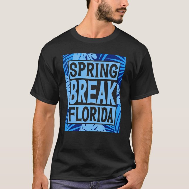 Spring Break Senior Class Student School Trip Flor T Shirt (Framsida)