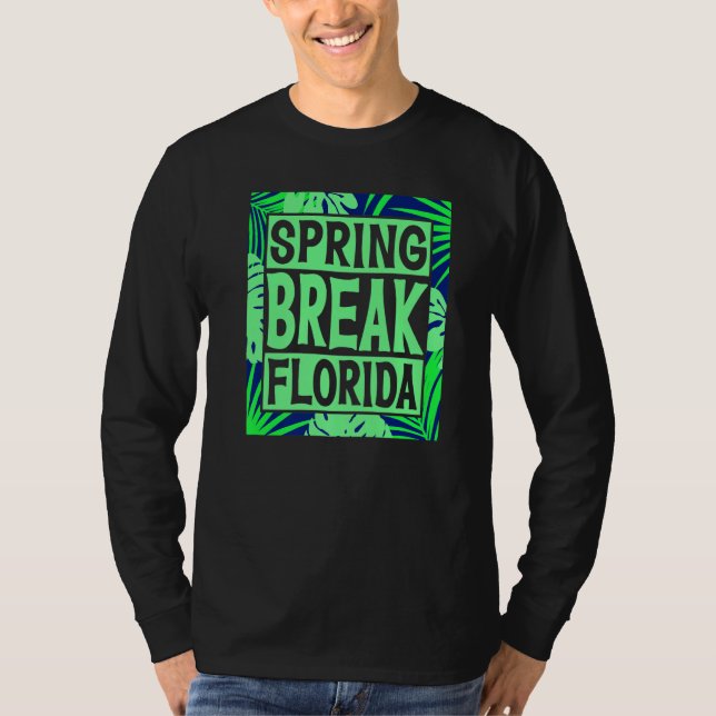 Spring Break Senior Class Student School Trip Flor T Shirt (Framsida)