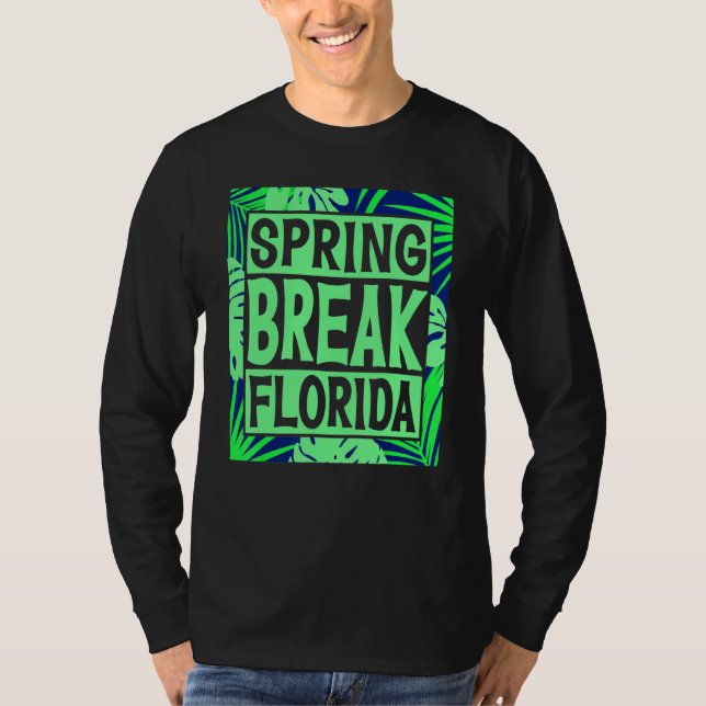Spring Break Senior Class Student School Trip Flor T Shirt (Framsida)