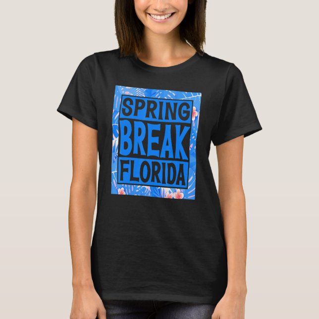 Spring Break Senior Class Student School Trip Flor T Shirt (Framsida)