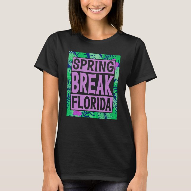 Spring Break Senior Class Student School Trip Flor T Shirt (Framsida)
