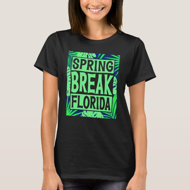 Spring Break Senior Class Student School Trip Flor T Shirt (Framsida)