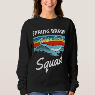 Spring Break Squad 2023 Solnedgångsvåg på stranden T Shirt