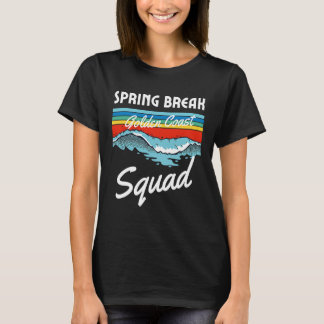 Spring Break Squad 2023 Solnedgångsvåg på stranden T Shirt