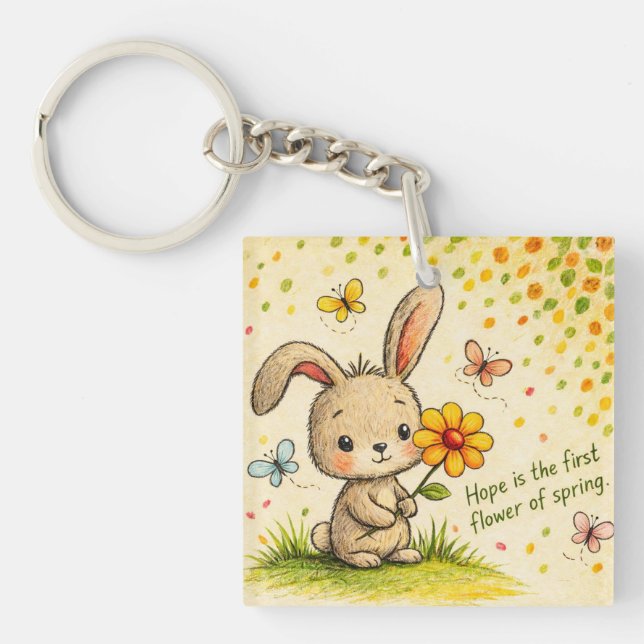 Spring Bunny Keychain (Framsidan)