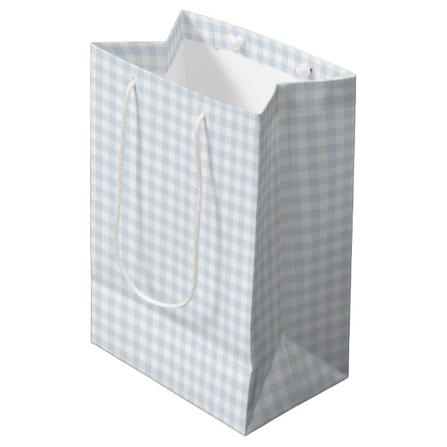 Spring Classic Gingham | Pulverblå (Framsidan Vinklad)