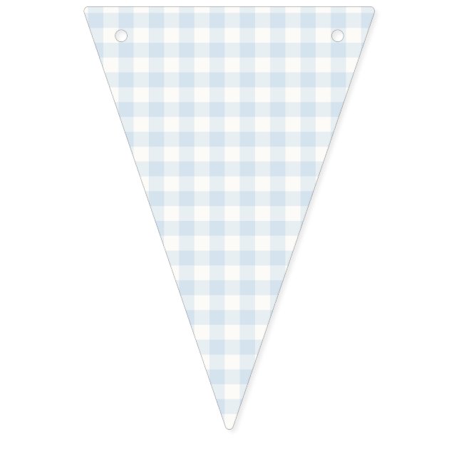Spring Classic Gingham | Pulverblå Vimplar (Första flaggan)