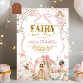 Spring Coquette Enchanted Fairy Tea Party Birthday Inbjudningar