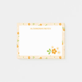 Spring Daisies Floral Bouquets Personalised Post-it Block
