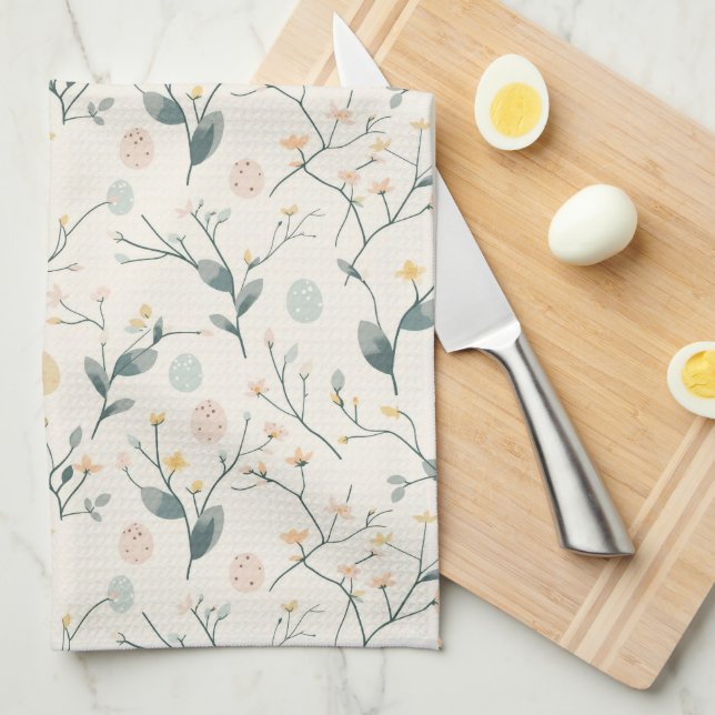 Spring Easter Botanical  Kitchen Towels Kökshandduk (Vikt i Fjärdedel)