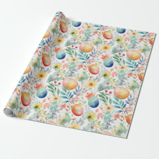 Spring Easter Eggs Floral Presentpapper