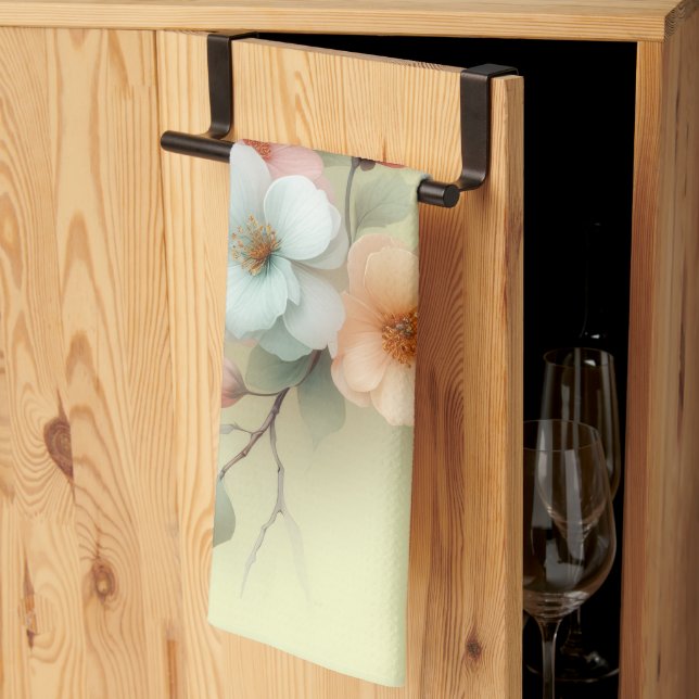 Spring Easter Flowers Kökshandduk (Thirds Fold)