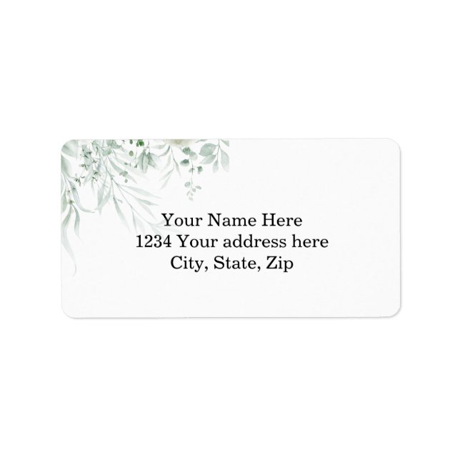 Spring Floral Address Label Adressetikett (Framsidan)