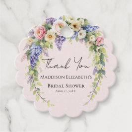 Spring Floral Bridal Shower Gåvor Etiketter