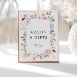 Spring Floral Frame Cards & Gifts Poster