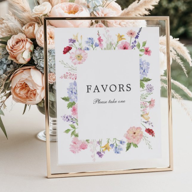 Spring Floral Frame Favours Poster (Skapare uppladdad)