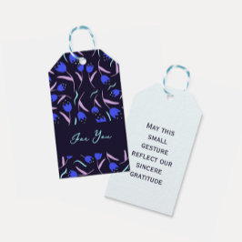 Spring Floral Pattern  Presentetikett