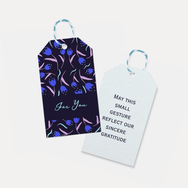 Spring Floral Pattern  Presentetikett (Skapare uppladdad)