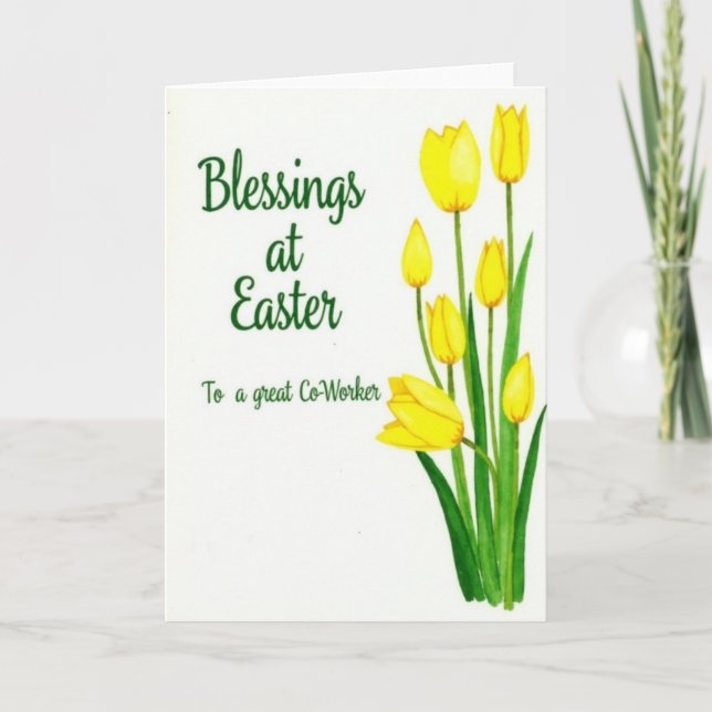 Spring Flower Festive Card Kort (Framsida)