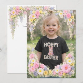 Spring Flower Happy Easter Personalized Photo Inbjudningar