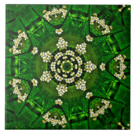 Spring Flowers Ceramic Tile Kakelplatta