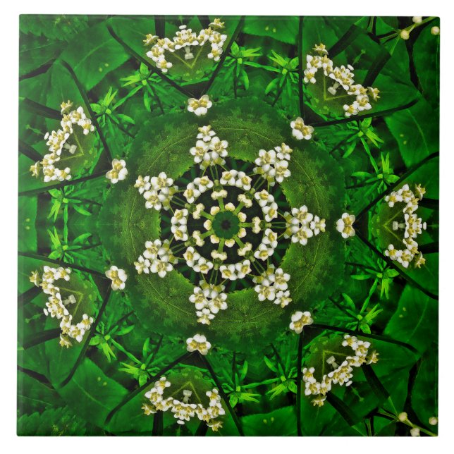 Spring Flowers Ceramic Tile Kakelplatta (Framsidan)