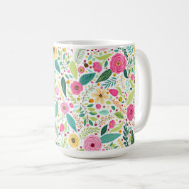 Spring flowers coffee cup kaffemugg