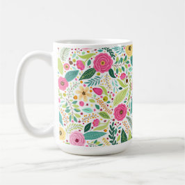 Spring flowers coffee cup kaffemugg