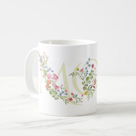 Spring Flowers Pretty MOM to BE baby shower Kaffemugg