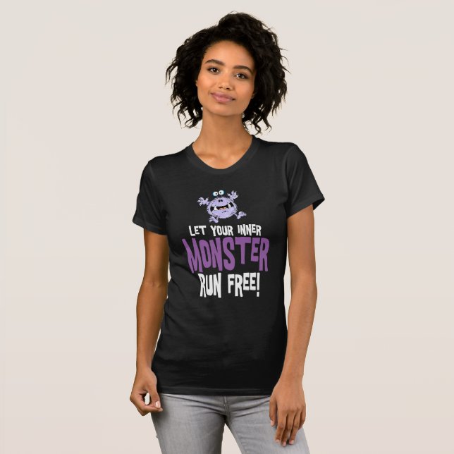 Spring fritt monster t shirt (Hel framsida)