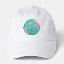 Spring Garden Cherry Blossom Green Cap