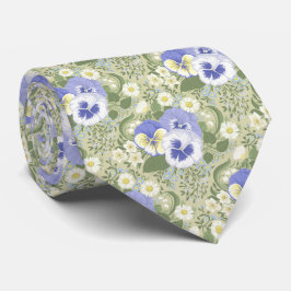 Spring Garden flowers on sage Slips