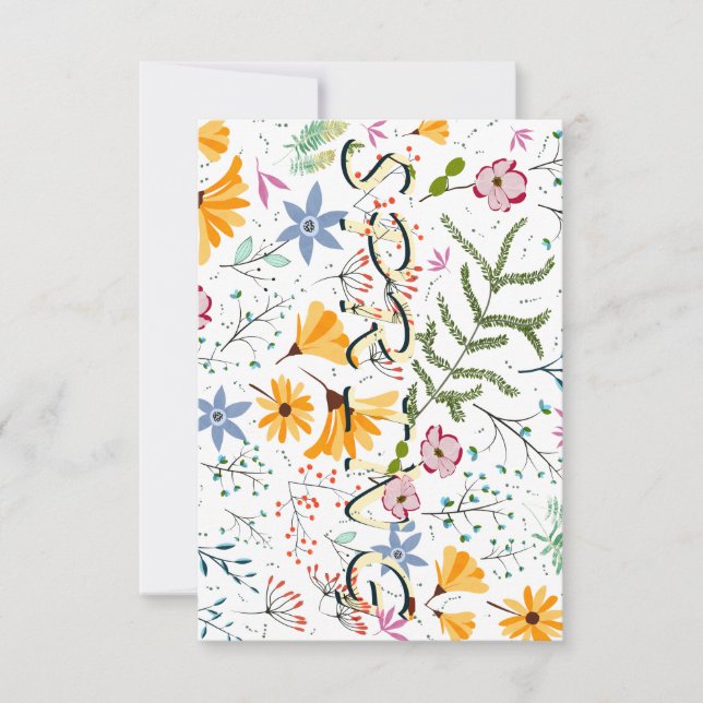 Spring Garden Inbjudningar (Framsida)